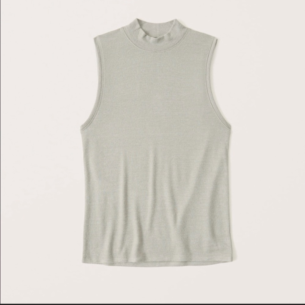 Abercrombie - Sleeveless Cozy Mockneck Tank